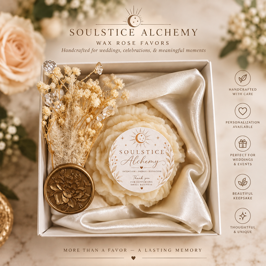Personalized Wax Rose Candle Gift Box | Wedding & Special Occasion Keepsake
