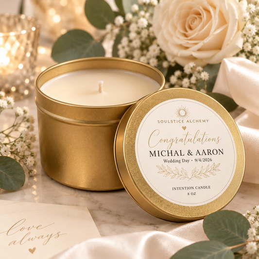 Personalized Wedding Candle Favors | Custom Weddng Keepsakes