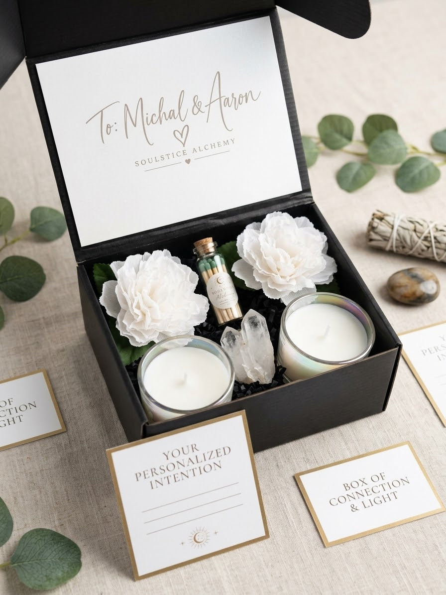 Wedding Intention Gift Box | Personalized Couple's Ritual & Keepsake Set